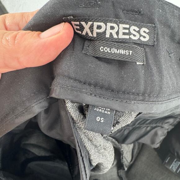Express Columnist Low-Rise Flare Trousers Gray Dress Pants Size 0 Short Y2K - Picture 5 of 8